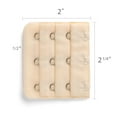 thumbnail image 3 of INSPIRE CHIC Rallonges de Soutien-Gorge pour Femmes à 3 Crochets 3 Rangées Bretelle de Soutien-Gorge Extensible Boucle Crochets Bande de Soutien-Gorge Beige 5, 3 of 5