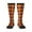 3 Black, variant on Fall Buffalo Plaid print thigh-high socks, crafted for both men and women with a stretchy, high-opaque design perfect for daily wear