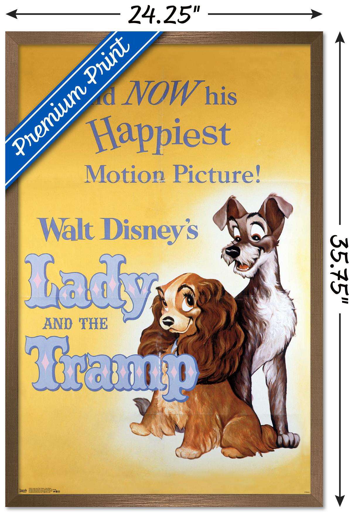 Walt Disney's Lady and the Tramp movie poster print 11 x 14 inches 