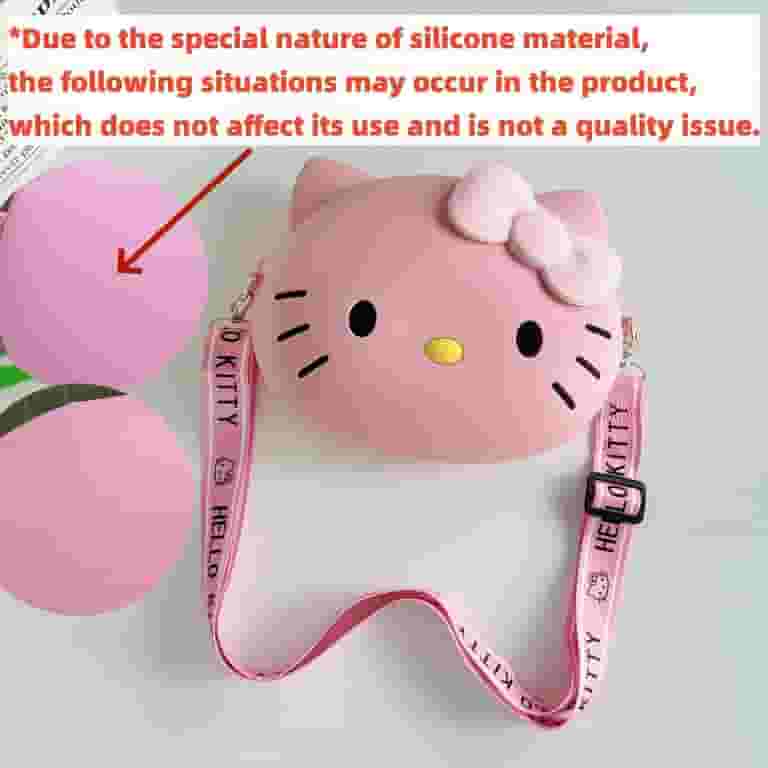 Hello Kitty Small Bag Adorable 3D Cartoon Cute Silicone Hello Kitty Small Bag Adorable 3D Cartoon Cute Silicone