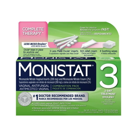 Regular Strength Monistat® 3 Complete Therapy Ovules - 3-Day Treatment