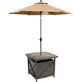 thumbnail image 5 of Hanover Traditions Outdoor Patio Cast-top Side Table and Umbrella Stand with Aluminum Frame, 5 of 11