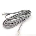 thumbnail image 1 of KEKANIU Wholesale 5 Packs Standard RJ11 6P4C Plug Telephone Extension Cord Phone Cable Line Wire. 6foot (5, Grey), 1 of 2