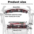 thumbnail image 6 of HELLHERO Christmas Tree Snowflakes Rollator Walker Seat and Backrest Rollbar Covers Set Improved Comfort Rollator Seat Back Cover, 6 of 7