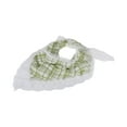 thumbnail image 5 of Unique Bargains 1 Pc French Lace Triangle Bandana Plaid Turban Crochet Hair Scarf for Women Green, 5 of 5