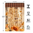 thumbnail image 3 of VIVACITE Fall for Jesus He Never Leaves Sign Christian Signs Christian Wall Decor Fall Decorations for Home Fall Decorations Outdoor Christian Gifts for Women Faith Vintage Tin Signs - Sunflower, 3 of 8