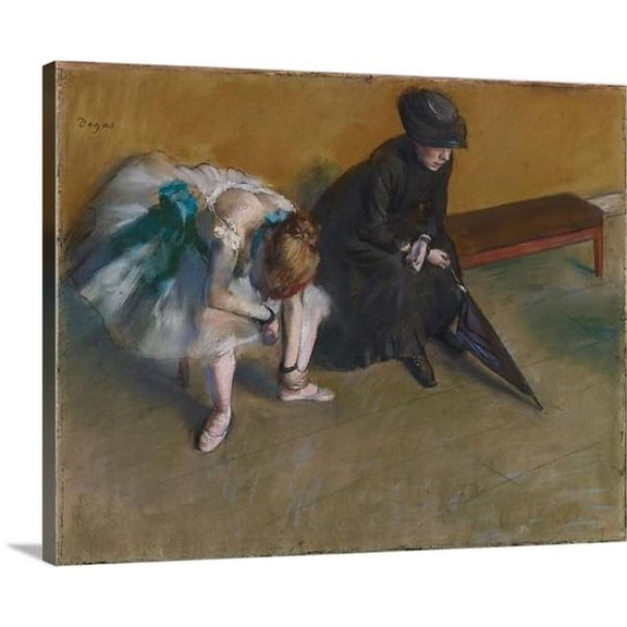 Waiting (1882) by Edgar Degas Waiting Edgar Degas Classic Art Canvas