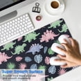 thumbnail image 4 of Long Mouse Pads for Desk,Black Cartoon Dinosaurs Leaves Pattern Desk Mats on Top Of Desks, Desk Mouse Pad Extra Large with 3mm Non-Slip Base and Stitched Edge for Gaming,Office,Work,Home 31.5"x15.7", 4 of 6
