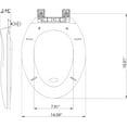 thumbnail image 6 of Toilet Seat Round,Toilet Seat with Quick-Release And Quick-Attach, Plastic Toilet Seat with Soft Close,Easy Install and Clean - Fits Most Round Toilets Almond, 6 of 8