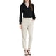 thumbnail image 2 of CAMISA DE SATÉN DE MANGA LARGA CON CUELLO PLANO PARA MUJERES INSPIRAR CHIC XL NEGRO, 2 of 6