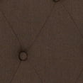 thumbnail image 4 of Cambridge Tufted Upholstered Twin Size Headboard in Dark Brown Fabric, 4 of 7