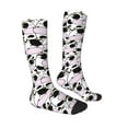 thumbnail image 3 of Balery Cute Animal with Cow Printed Novelty Socks Men's Women's Crew Socks Sports Socks Knee High Socks Cotton Socks Quirky and Cool Socks, 3 of 9