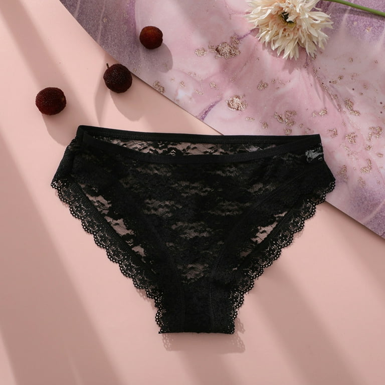 LBECLEY Muffin Top Underwear Women Underpants Patchwork Color Underwear  Panties Bikini Solid Womens Briefs Knickers Christmas Gift 1 Piece Lace Underwear  Womens Lace Panties Set Plus Size Black L 