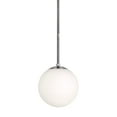 thumbnail image 2 of Selene 1-Light Brushed Nickel Pendant with Satin Opal Globe Glass Shade - Brushed Nickel, 2 of 3