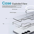 thumbnail image 3 of Funda magnética para Samsung Galaxy S25 (PC + TPU), incluye protector de pantalla frontal y lámina para la lente., 3 of 5