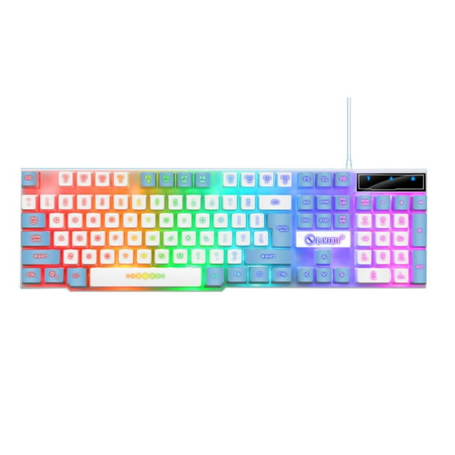 Boc Computer Keyboard Anti-slip Mechanical Feel Waterproof Luminous Colorful Lamp Laptop Wired Gamer Mouse Computer Accessories