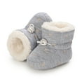 thumbnail image 5 of 0-18M Baby Girl Boots Newborn Winter Warm Fleece Crib Shoes Non-Slip Booties First Walkers, 5 of 7