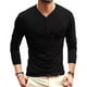 thumbnail image 3 of Playeras Manga Larga Cuello Henley Para Hombre Slim Fit 3pzs, 3 of 7