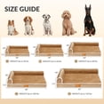 thumbnail image 2 of Exclusivo Mezcla Large Orthopedic Dog Bed, Luxury Striped Jacquard Pet Bed Sofa, Waterproof and Washable, 48"×30", Brown, 2 of 10