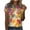 Hot Pink womens tops summer, variant on USSUMA Plus Womens Tops Dressy Casual Women's Casual Loose Floral Print Crewneck Summer Tops Printed Short Sleeve Plus Tunics T-Shirt Tops Ladies Tops Trendy