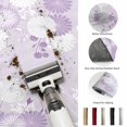 thumbnail image 5 of Round Area Rugs 3.3Ft, Purple White Floral Non-Slip Washable Circle Rugs Carpet, Spring Botanical Leaves Farmhouse Indoor Outdoor Rug Floor Mats Throw Runner for Bedroom Living Room Bathroom, 5 of 8