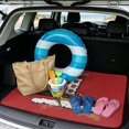 thumbnail image 2 of Bulopur Santa Belt Car Trunk Mat 29" x 39", Red Background Cartoon Santa Belt Print Cargo Liner, Waterproof Non-Slip Rear Cargo Mat for Xmas Travel, 2 of 7