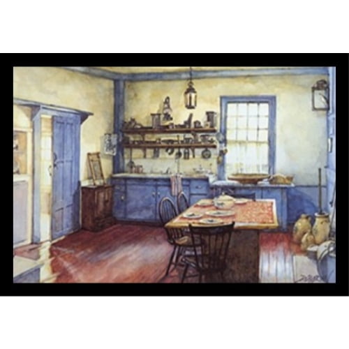 buyartforless Farmhouse Kitchen Framed Wall Art by Deborah L. Chabrian