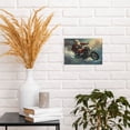 thumbnail image 6 of 8x12 inch Decorative Painting&nbsp;Prints Galloping Santa Claus,Indoor Home Bedroom,Man Cave,Study Wall Accents,Enchanting Holiday Decorations,Gift For Friend,Fun Santa Claus Decor Canvas Poster, 6 of 6