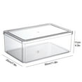 thumbnail image 2 of Plastic Storage Clear Bins with Lid，Stackable Pantry Organizer Box Bin Containers for Organizing Kitchen Fridge  Food  Snack Pantry Cabinet  Fruit  Vegetables  Bathroom Supplies | Food, 2 of 10