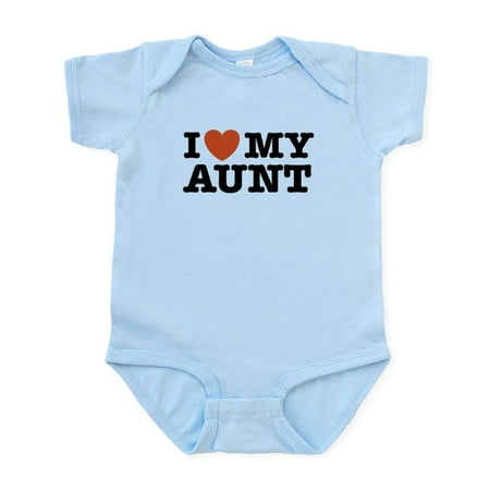 

CafePress - I Love My Aunt Infant Bodysuit - Baby Light Bodysuit Size Newborn - 24 Months