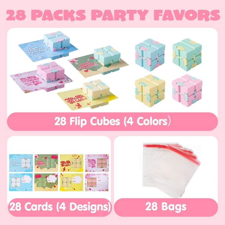 Mini Cube 28 Pack Magic Cube, Puzzle Party Favors for Kids Party Puzzle  Game Toys Classroom Rewards & School Prize for Students, Stress Relief Toys