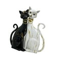 thumbnail image 4 of Figuras de pareja de gatos Estatuas de animales Decoración del hogar Colección de resina Escultura de gatos para el dormitorio de escritorio Regalo de en y negro, 4 of 8