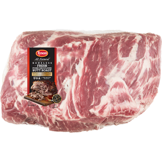Tyson® All Natural* Pork Butt Roast Boneless, 6.4 8.0 lb