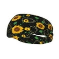 thumbnail image 2 of Uemuo Flower (2) Printed Sports Headbands for Men Women,Moisture Wicking Workout Headband, Sweatband Headbands,Non-slip Workout Gym Yoga Headband, 2 of 9