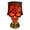 Brown1, variant on 2Pcs Resin Lava Skull Lamp Gothic Night Light, Horrible Braincase Statue Desk Lamp with Glowing Effect, Halloween Table Decor for Party Home Study Room Decoration Use, 9"