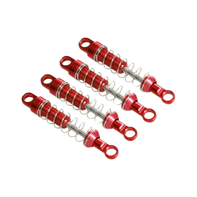 Wweixi Pièces de Rechange pour Amortisseur de Voiture RC pour MN99S MN168 1:12 Modèle de Voiture RC Remplace 1 Ensemble Rouge Longueur 60mm
