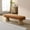 Orange, variant on 64" Boucle Upholstered Cnd of bed Bench, Window Bench High Density Foam, Hallway Bench Pre-Assembled for dining and lounge areas, Beige