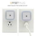 thumbnail image 2 of 2PCS LED Night Light Lamp with Smart Auto ON/OFF Sensor 0.5W Plug-in LED Wall Night Light Lamp for Bedroom Bathroom, Hallway, Stairways, or Any Dark Room Soft Brightness, 2 of 7
