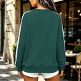 thumbnail image 6 of Zormilly Oversized Sweatshirt for Women Long Sleeve Crew Neck Sweatshirt Striped Casual Pullover Fall Outfit, S-3XL, 6 of 8