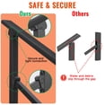 thumbnail image 3 of TROPOW 6 Steps Outdoor Handrail for Outdoor Steps, 5-6 Step Stair Handrail, Alu Alloy Handrail for Concrete Steps, Porch Steps,Stair Railing for Outdoor with Installation Kit, One-Step Assembly, 3 of 7