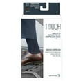 thumbnail image 3 of Touch Men's Knee High Compression Socks, 15-20 mmHg, Navy Rib Pattern, X-Large, 3 of 3