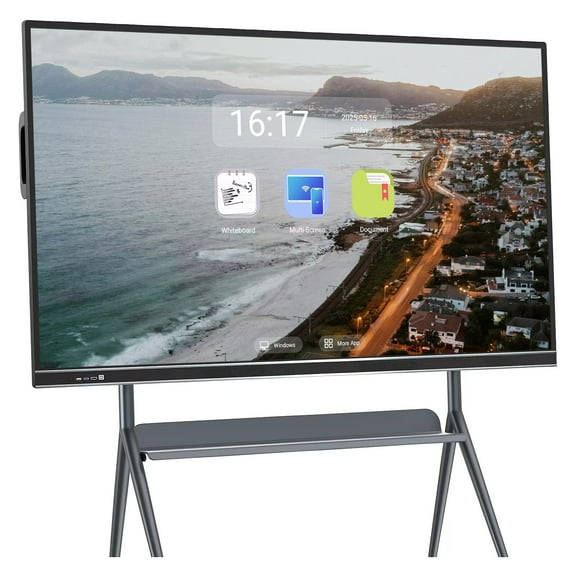 JYXOIHUB Digital Smart Whiteboard, 86''Smart TVs, 4K UHD Interactive Whiteboard,  All in One Smartboard for Office Built in Dual System for Classroom(Wall Mount Included)