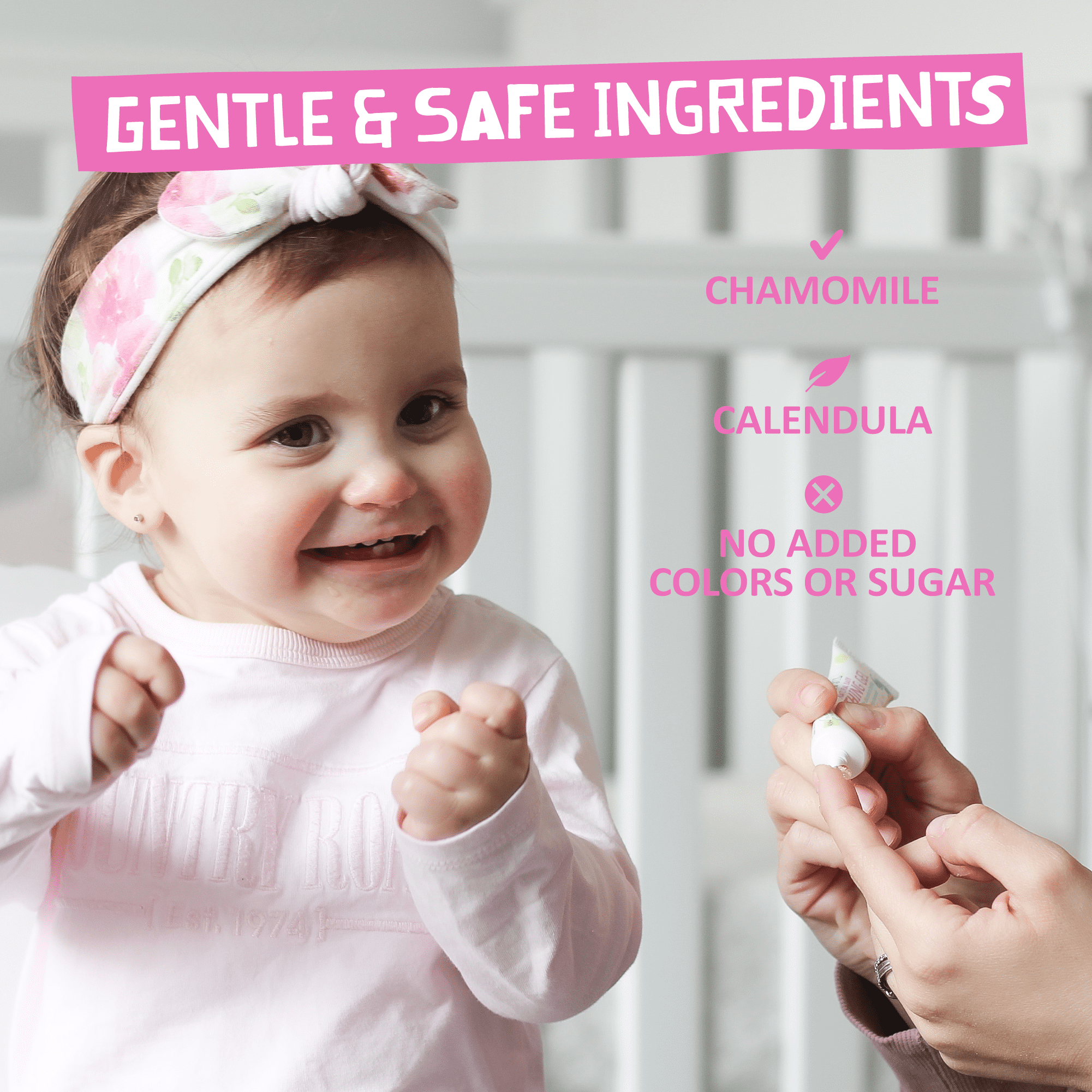 Jack N' Jill Baby Gum and Tooth Gel - Natural Teething Relief Gel for Babies, Gentle Formula with Chamomile and Calendula, No Added Sugars or Colors, Suitable for 4 Months and Up - 15 g