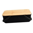 thumbnail image 4 of Organizador de pan, contenedor de pan, recipientes para frutos secos, caja organizadora de pan, , contenedor de pan negro, 4 of 9