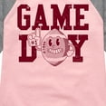 thumbnail image 3 of Instant Message - Game Day Football - Toddler & Youth Girls Raglan Graphic T-Shirt, 3 of 6