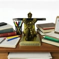thumbnail image 2 of Soldier Knight Desk Organizer - Style Pen Holder & Phone Stand, Cool Office Accessory Gift for Men - Executive Home Office Decor -, 2 of 6