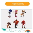 thumbnail image 2 of 6 Pcs Figurines Mini Sonic Poupée Modèle Ornements Figurines d'Action 2,3 Po, 2 of 3