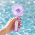 thumbnail image 5 of Portable Handheld Fan, Mini USB Rechargeable, Compact & Lightweight, 4-Speed Adjustable, Battery-Powered, Quiet & Perfect for Travel & Outdoor(Purple), 5 of 8