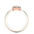 thumbnail image 4 of SuperJeweler 1/2 Carat Rose Cut Diamond Halo Ring In 14 Karat Rose Gold For Women, 4 of 6