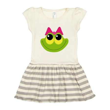 

Inktastic Frog Face Girl Gift Toddler Girl Dress